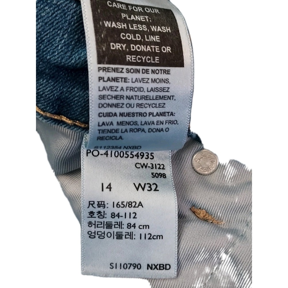 Levi's Denizen Ultra High Rise Crop Flare 14 medium wash - Picture 3 of 7